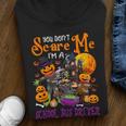 Don't Scare Me I'm A School Bus Driver Halloween Pumpkin Youth Hoodie