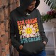 Hippie Smile Face 8Th Grade Vibes Groovy Back To School 2023 Hippie Gifts Youth Hoodie