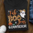 Leopard Fab Boo Lous Counselor School Ghost Halloween Youth Hoodie