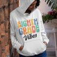 8Th Grade Vibes Retro Groovy Back To School 8Th Grade Squad Retro Gifts Youth Hoodie