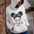 Fifth Grade Vibes 5Th Grade Messy Bun Hair 1St Day Of School Youth Hoodie