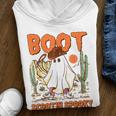 Retro Western Halloween Cowboy Ghost Boot Scootin Spooky Youth Hoodie
