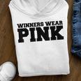 Winners Wear Pink Team Spirit Game Competition Color Sports Youth Hoodie