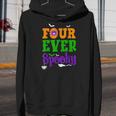 Four Ever Spooky Halloween 4Th Birthday Party 4 Year Old Boy Youth Hoodie