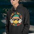 Groovy Eighth Grade Vibes Smile Boys Girls Back To School Groovy Gifts Youth Hoodie