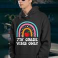 Retro 7Th Grade Vibes Only Rainbow Back To School Teacher School Teacher Funny Gifts Youth Hoodie