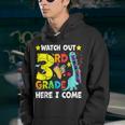 Watch Out 3Rd Grade Here I Come Dinosaur Back To School 3Rd Grade Gifts Youth Hoodie