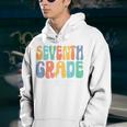 7Th Grade Vibes Retro Groovy Back To School 7Th Grade Squad Retro Gifts Youth Hoodie