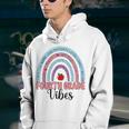 Happy First Day Of Fourth Grade Rainbow 4Th Grade Vibes Happy Gifts Youth Hoodie