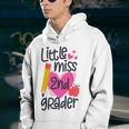 Little Miss 2Nd Grader First Day Of Second Grade Girls Little Miss Gifts Youth Hoodie