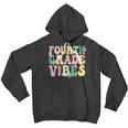 Funny Cool Fourth Grade Vibes Retro 4Th Grade Vibes Vintage Retro Gifts Youth Hoodie