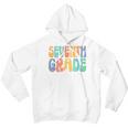 7Th Grade Vibes Retro Groovy Back To School 7Th Grade Squad Retro Gifts Youth Hoodie