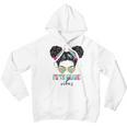 Fifth Grade Vibes 5Th Grade Messy Bun Hair 1St Day Of School Youth Hoodie