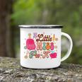 Kids Little Miss Pre-K Baby Girl First Day Of School Groovy Little Miss Gifts Camping Mug