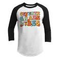 7Th Grade Vibes Back To School Retro 7Th Grade Teachers Retro Gifts Youth Raglan Shirt