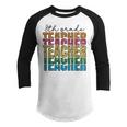 8Th Grade Teacher Leopard Print Back To School Eighth Grade Gifts For Teacher Funny Gifts Youth Raglan Shirt
