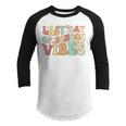 Groovy Last Day Of School Vibes Teacher Student Graduation Gifts For Teacher Funny Gifts Youth Raglan Shirt