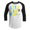 Kids Little Miss Pre-K Girl Back To School Little Miss Gifts Youth Raglan Shirt