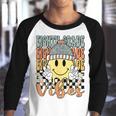 Groovy 8Th Grade Vibes Funny Back To School Groovy Gifts Youth Raglan Shirt