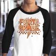 Retro 4Th Grade Vibes First Day Of School Back To School Youth Raglan Shirt