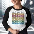 8Th Grade Teacher Leopard Print Back To School Eighth Grade Gifts For Teacher Funny Gifts Youth Raglan Shirt