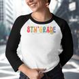 Back To School Eighth Grade Vibes Retro 8Th Grade Team Retro Gifts Youth Raglan Shirt