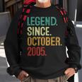 18 Years Old Legend Since October 2005 18Th Birthday Sweatshirt Gifts for Old Men