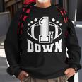 1St Birthday Football Touchdown-First Year Down Themed Party Sweatshirt Gifts for Old Men
