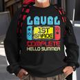 1St Grade Level Complete Gamer Last Day Of School Graduation Sweatshirt Gifts for Old Men