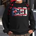 220 Area Code Flag Of Ohio State Vintage Sweatshirt Gifts for Old Men