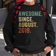 4 Year Old 4Th Birthday Boys Awesome Since August 2019 Sweatshirt Gifts for Old Men