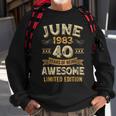 40 Years Awesome Vintage June 1983 40Th Birthday Sweatshirt Gifts for Old Men