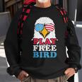 4Th Of July American Flag Bald Eagle Mullet Play Free Bird Sweatshirt Gifts for Old Men