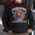 4Th Of July Funny Dachsund Weiner Dog Weenie Usa America Sweatshirt Gifts for Old Men