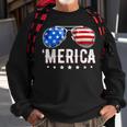 4Th Of July Merica Sunglasses American Flag Men Boys Fourth Sweatshirt Gifts for Old Men