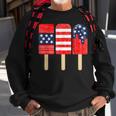 4Th Of July Popsicle Red White Blue American Flag Patriotic Sweatshirt Gifts for Old Men