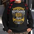 55 Years Old Decoration Legends Born In September 1968 Sweatshirt Gifts for Old Men