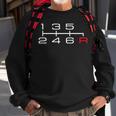 6 Speed Manual Shift Pattern Knob Car Theme Sweatshirt Gifts for Old Men