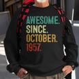 66 Year Old Awesome Since October 1957 66Th Birthday Sweatshirt Gifts for Old Men