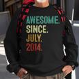 9 Year Old Awesome Since July 2014 9Th Birthday Sweatshirt Gifts for Old Men