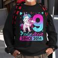 9 Years Old Flossing Unicorn Gifts 9Th Birthday Girl Party Sweatshirt Gifts for Old Men