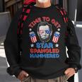 Abe Lincoln 4Th Of July Time To Get Star Spangled Hammered Sweatshirt Gifts for Old Men