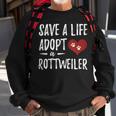 Adopt A Rottweiler Funny Rescue Dog Sweatshirt Gifts for Old Men