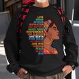 African Girl Junenth 19Th June 1865 - Black History Month Sweatshirt Gifts for Old Men