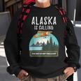 Alaska Mountain Retro Vintage Plane Bush Flying Pilot Sweatshirt Gifts for Old Men