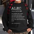 Alec Funny Adult Mens Name Definition Personalized Sweatshirt Gifts for Old Men