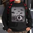 Alien Ufo Racoon Meme Funny UFO Funny Gifts Sweatshirt Gifts for Old Men