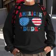 American Dude Sunglasses 4Th Of July Patriotic Boy Men Kids Sweatshirt Gifts for Old Men