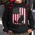 Animal Lover Vintage American Flag 4Th Of July Chinchilla Sweatshirt Gifts for Old Men