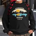 Anniston Alabama Souvenir Mountain Sunset River Sweatshirt Gifts for Old Men